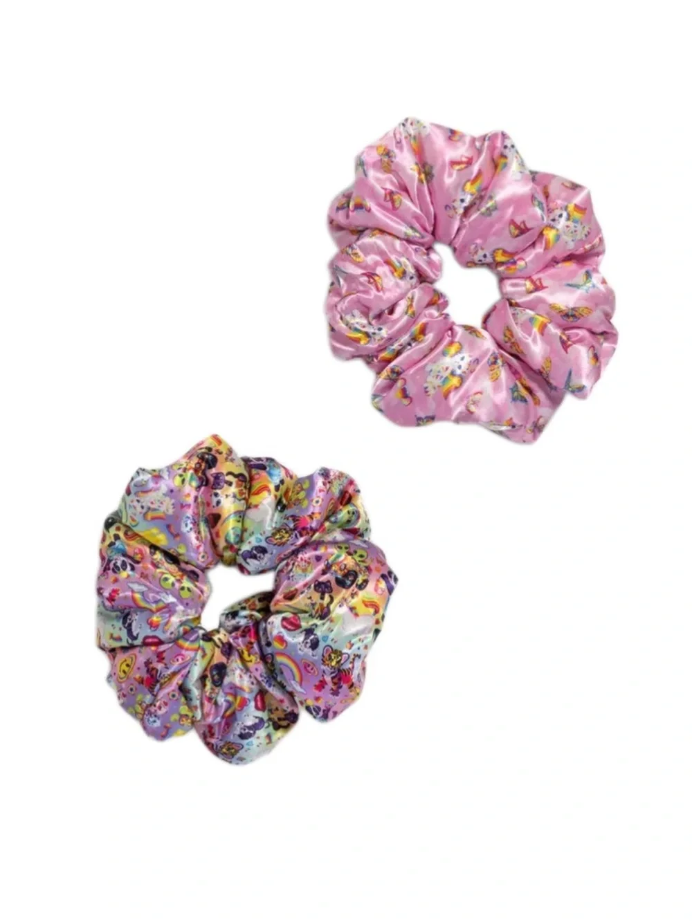 Lisa Frank x Kitsch Pillow Scrunchies® in Satin